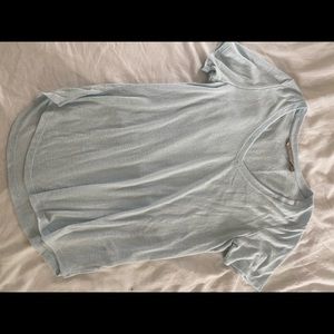 Athleta light blue tee